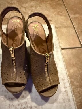 Rieker Women's Brown Perforated Slip-On Loafer